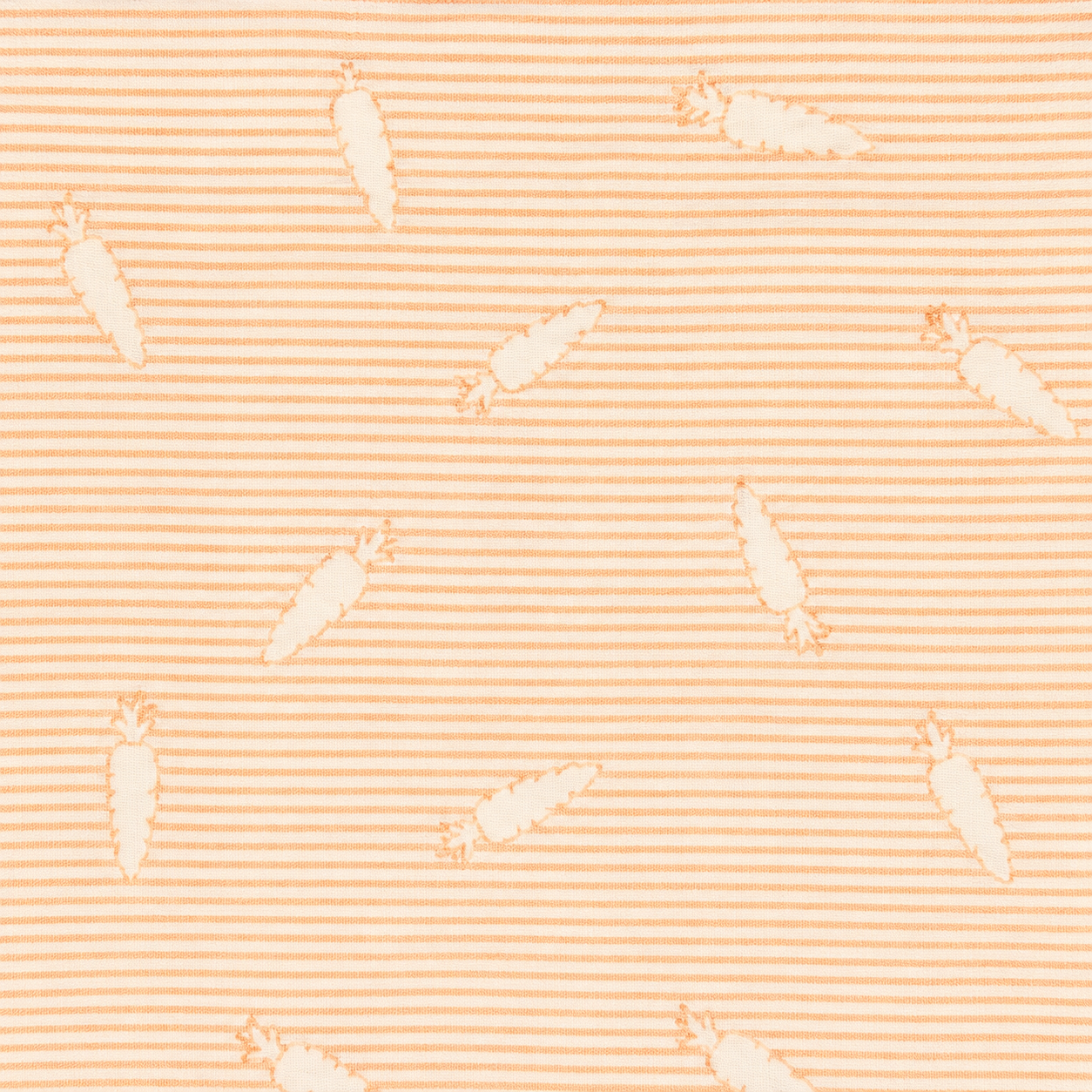 Crane Baby Clementine Carrot Stripe Cotton Quilted Change Pad Cover- Bambi Baby