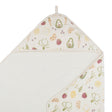 Crane Baby Clementine Fruits & Veggies Hooded Baby Bath Towel & Washcloth Set - Bambi Baby