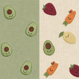Crane Baby Clementine Fruits & Veggies Soft Plush Activity Ring - Bambi Baby