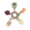 Crane Baby Clementine Fruits & Veggies Soft Plush Activity Ring