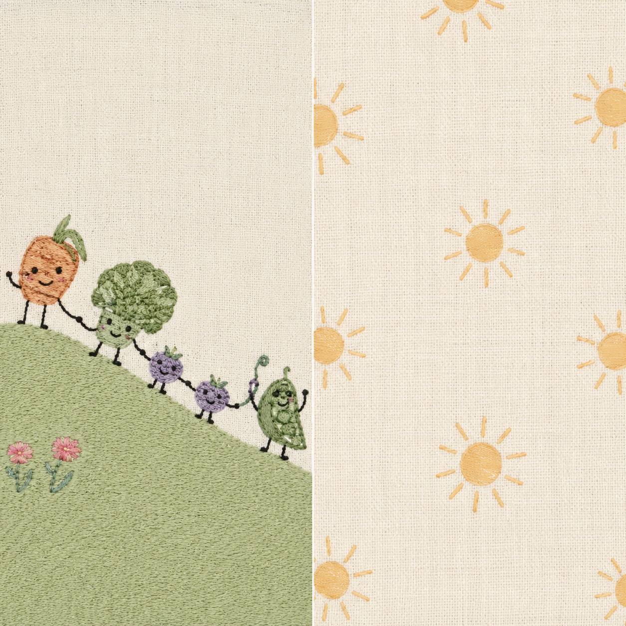 Crane Baby Clementine Fruits & Veggies Soft Plush Activity Book- Bambi Baby