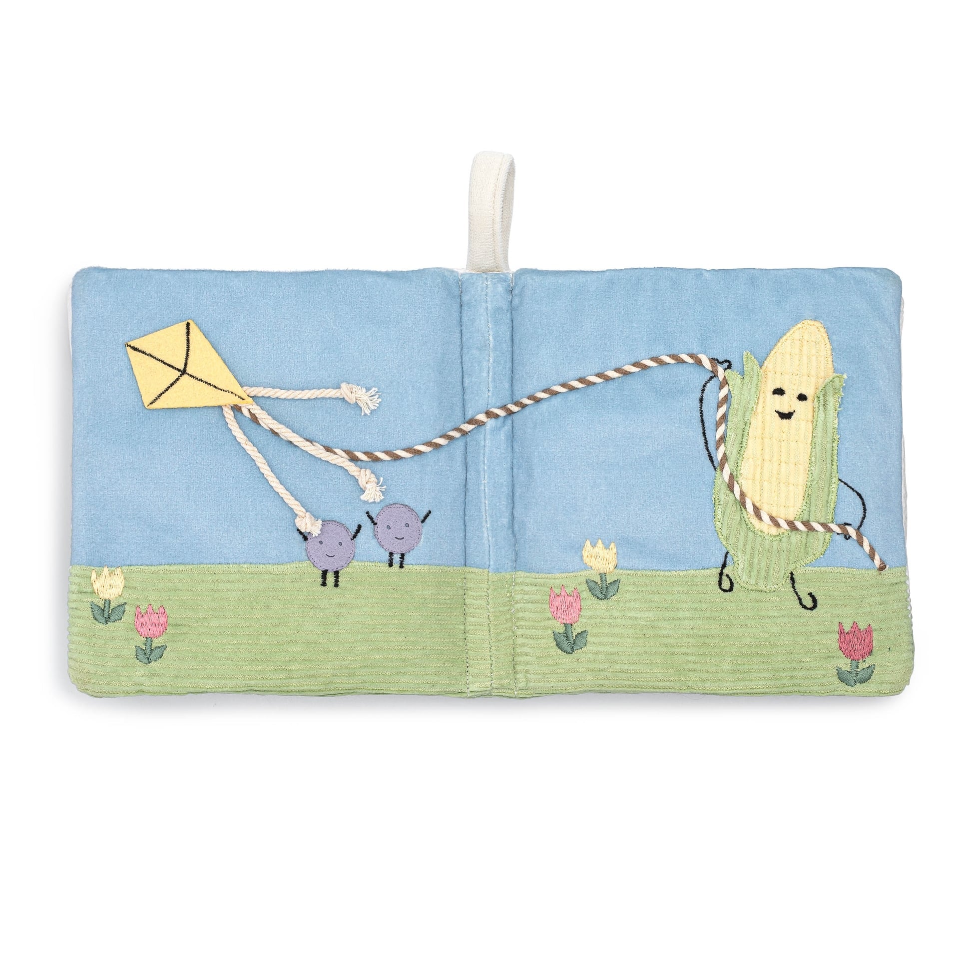 Crane Baby Clementine Fruits & Veggies Soft Plush Activity Book- Bambi Baby