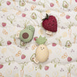 Crane Baby Clementine Fruits & Veggies Soft Plush Rattle Set - Bambi Baby
