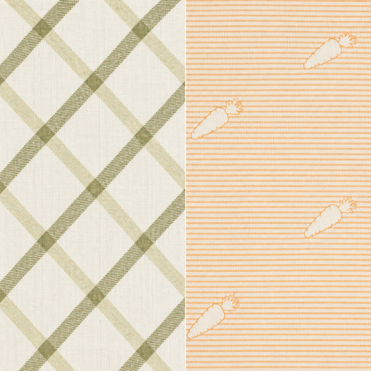 Crane Baby Clementine Fruits & Veggies Cotton Quilted Blanket- Bambi Baby