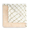 Crane Baby Clementine Fruits & Veggies Cotton Quilted Blanket