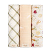 Crane Baby Clementine Cotton Muslin Swaddle Blanket Set