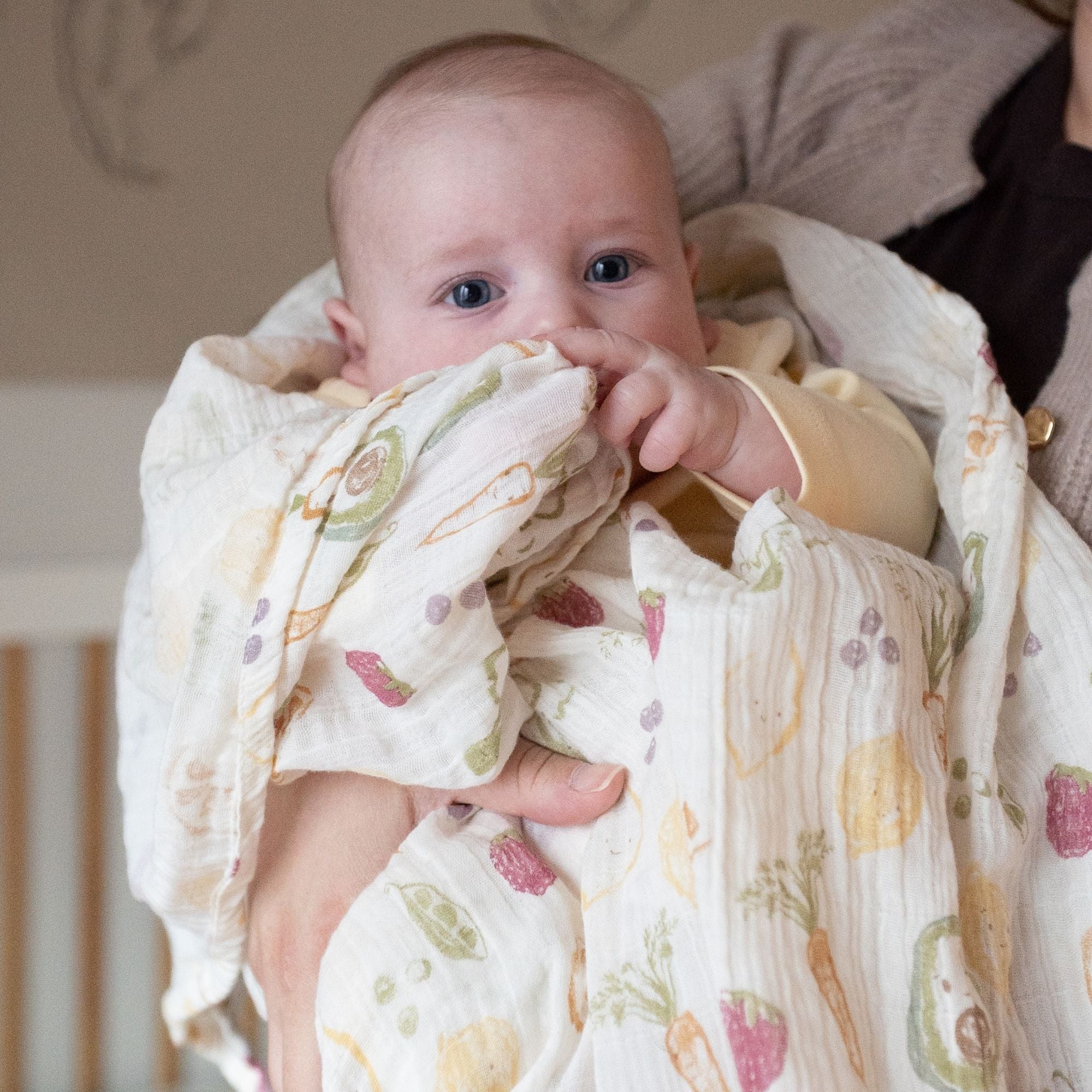 Crane Baby Clementine Cotton Muslin Swaddle Blanket Set- Bambi Baby