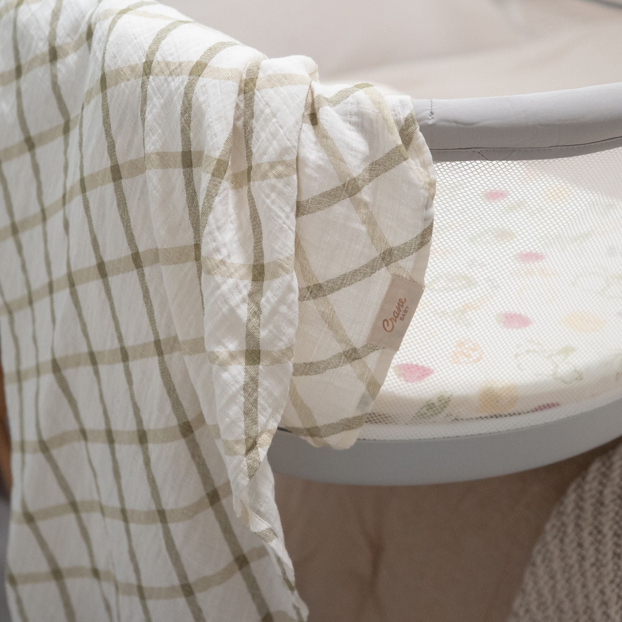 Crane Baby Clementine Cotton Muslin Swaddle Blanket Set- Bambi Baby