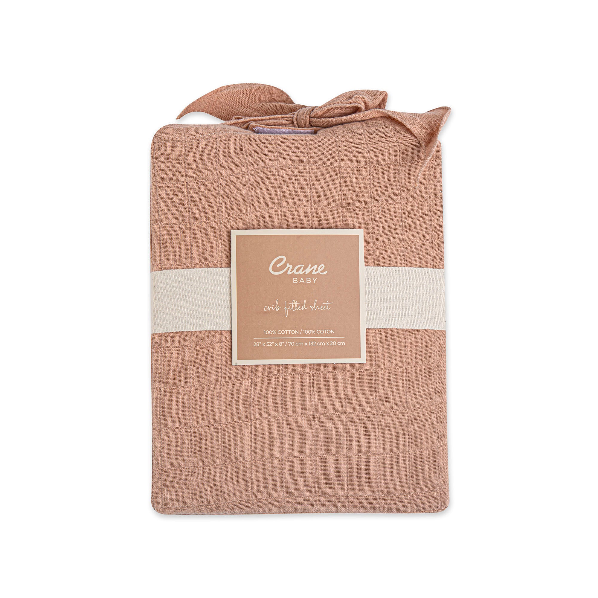 Crane Baby Muslin Fitted Crib Sheet- Bambi Baby
