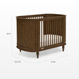 Bellini Provence 4-in-1 Oval Convertible Crib & Breathable Luxury Mattress - Bambi Baby