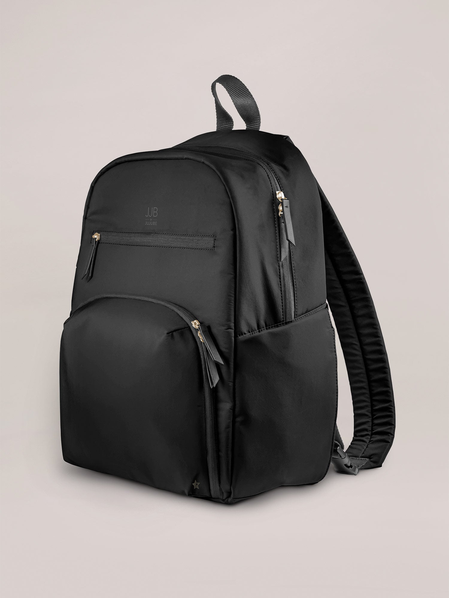 JuJuBe Deluxe Backpack Diaper Bag - Black- Bambi Baby