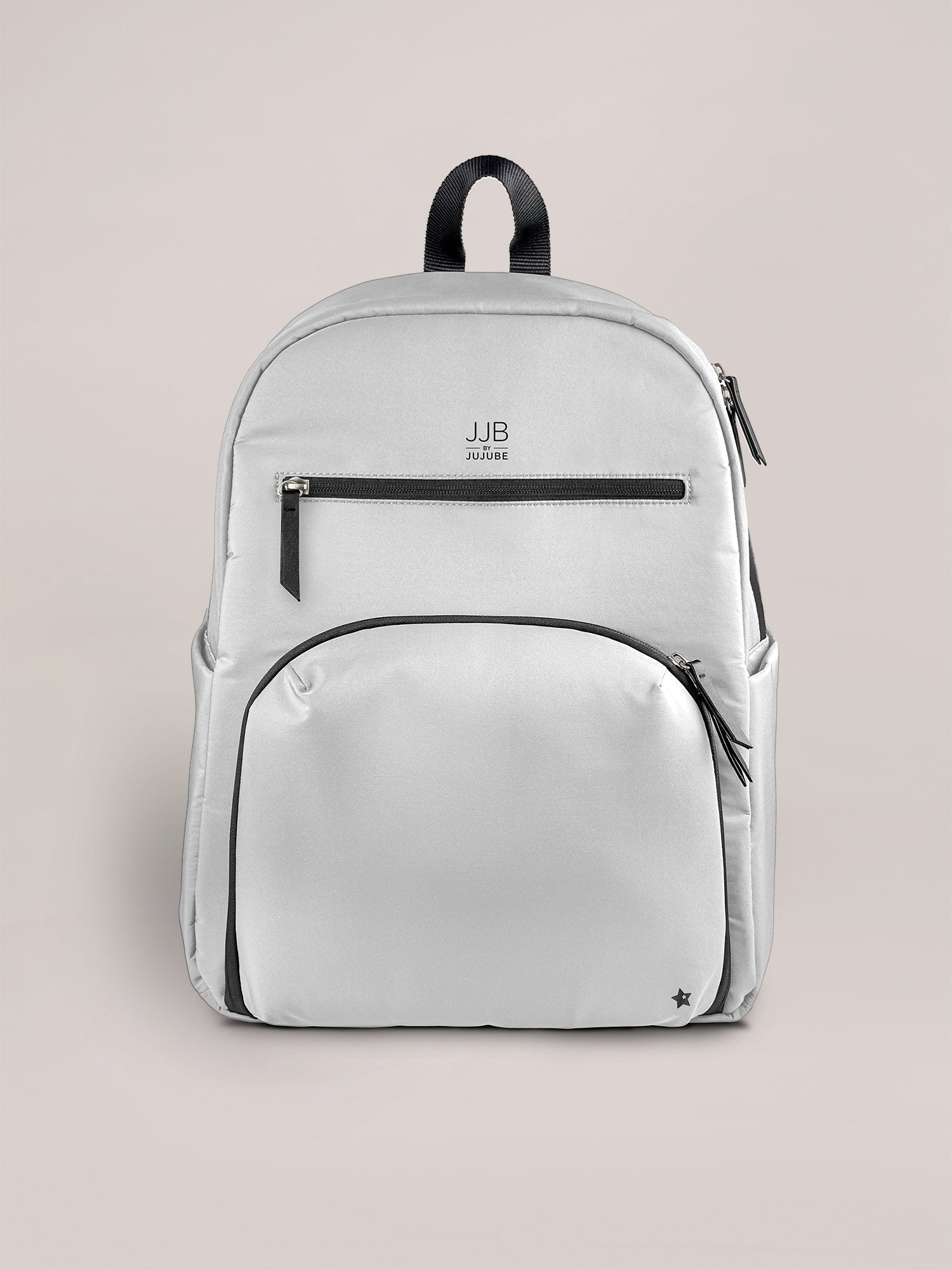 JuJuBe Deluxe Backpack Diaper Bag - Grey- Bambi Baby