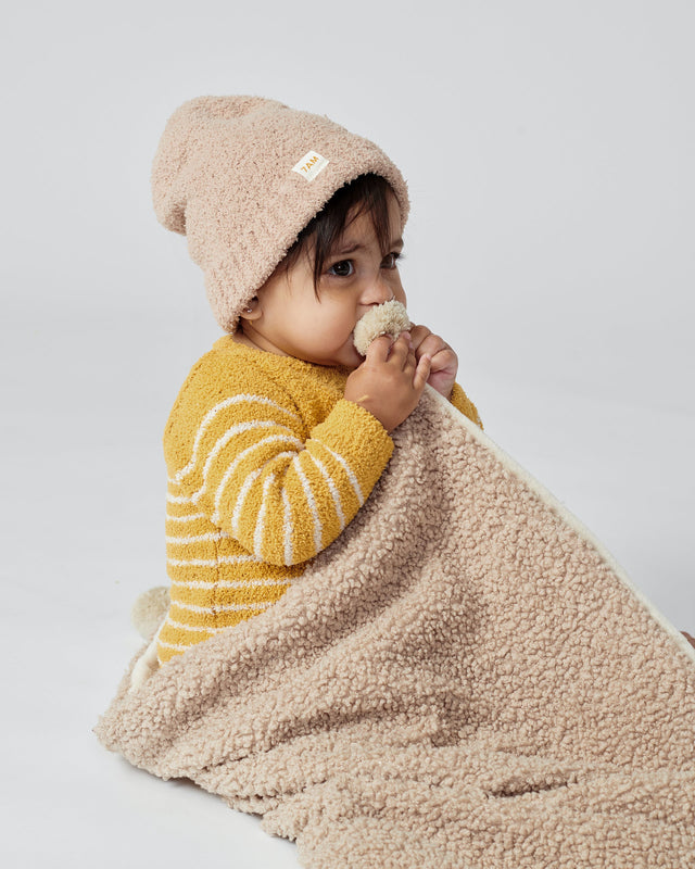 7AM Enfant Teddy Blanket - Oatmeal- Bambi Baby