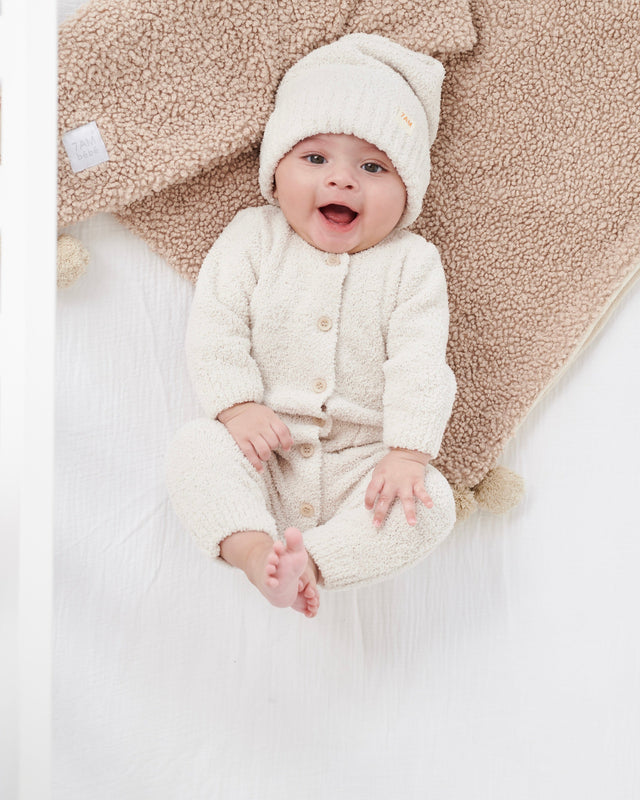 7AM Enfant Teddy Blanket - Oatmeal- Bambi Baby
