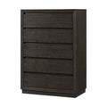 Cocoa Pine Wood 5 Drawer Chest - Front View | Bambi Baby
