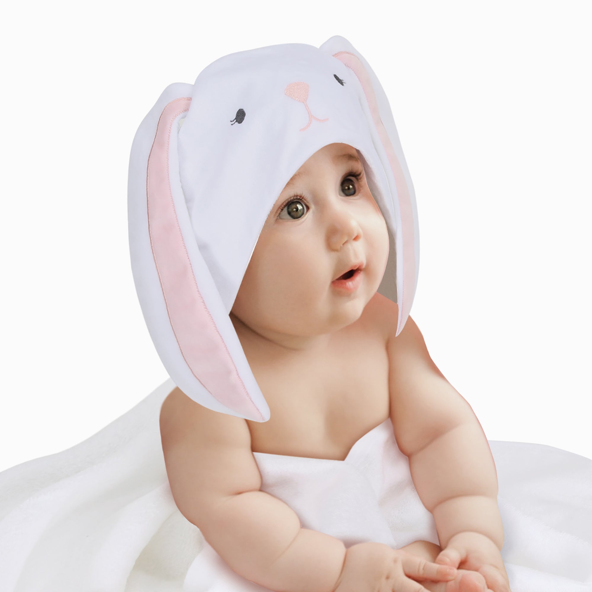 Lambs & Ivy Bunny Hooded Bath Towel- Bambi Baby