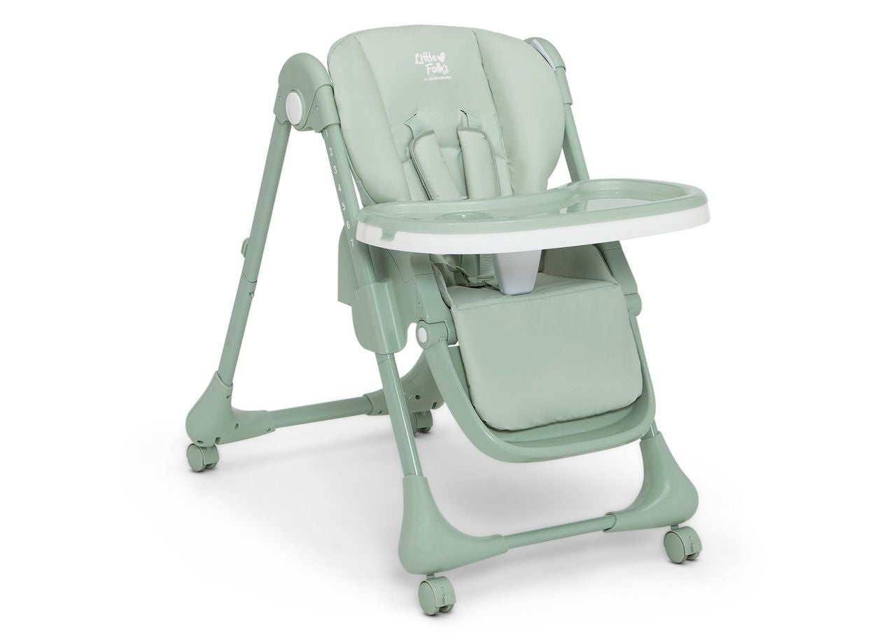 Little Folks by Delta Children 2-in-1 SlimFold High Chair- Bambi Baby