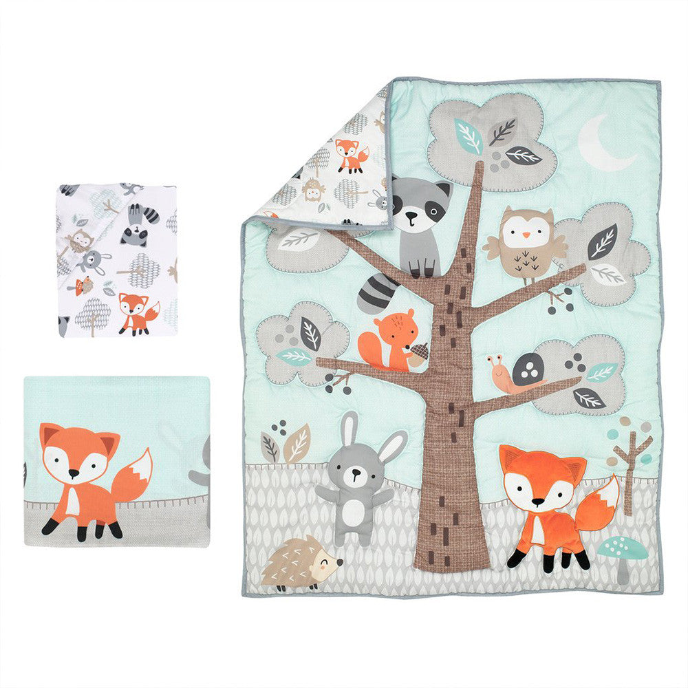 Juego de cama de 3 piezas Bedtime Originals Woodland Friends (bolsa pequeña)- Bambi Baby