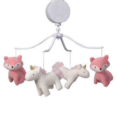 Bedtime Originals Rainbow Unicorn Musical Mobile - Plays 20 minutes- Bambi Baby