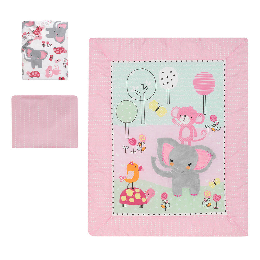 Bedtime Originals Twinkle Toes 3-Piece Bedding Set- Bambi Baby
