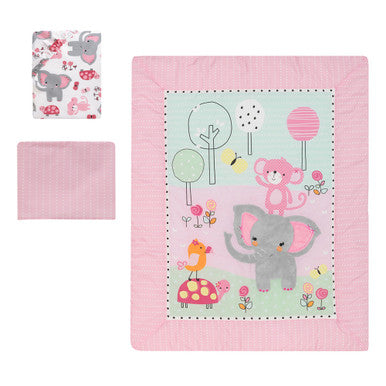 Bedtime Originals Twinkle Toes 3-Piece Bedding Set- Bambi Baby