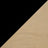 Black/Natural Wood