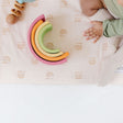 Toki Kids Rainbow Peach Organic Cotton Mat - Bambi Baby