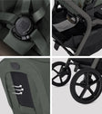 Silver Cross Breez Compact Stroller + Folding Bassinet Bundle - Bambi Baby