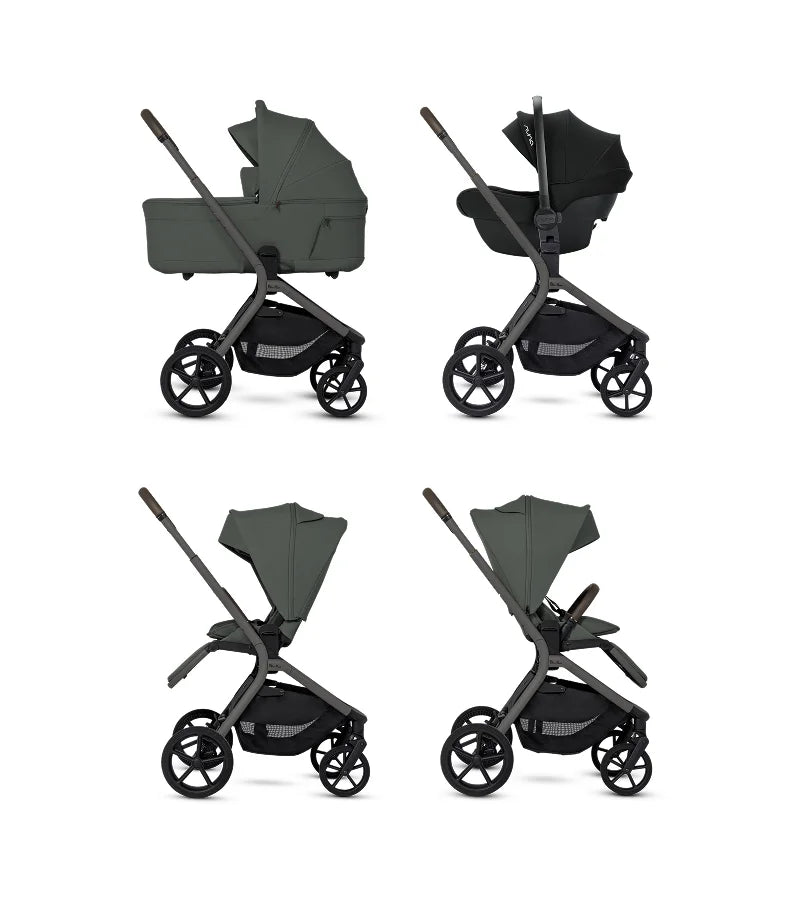 Silver Cross Breez Compact Stroller + Folding Bassinet Bundle- Bambi Baby