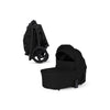 Onyx Silver Cross Breez Compact Bassinet with Folded Stroller - Side View | Bambi Baby