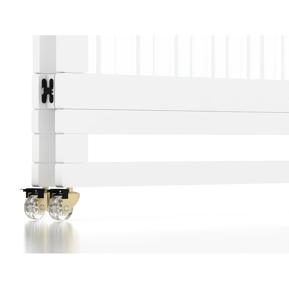 Melo Caress Mini Crib in White/Gold/Acrylic - Standard Cradle Size- Bambi Baby