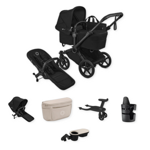 Bugaboo Donkey 6 Double Stroller Sibling Essentials Bundle