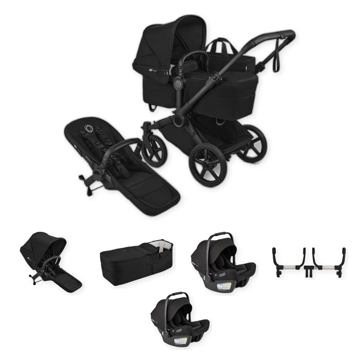 Bugaboo Donkey 6 Twin Travel System Bundle- Bambi Baby