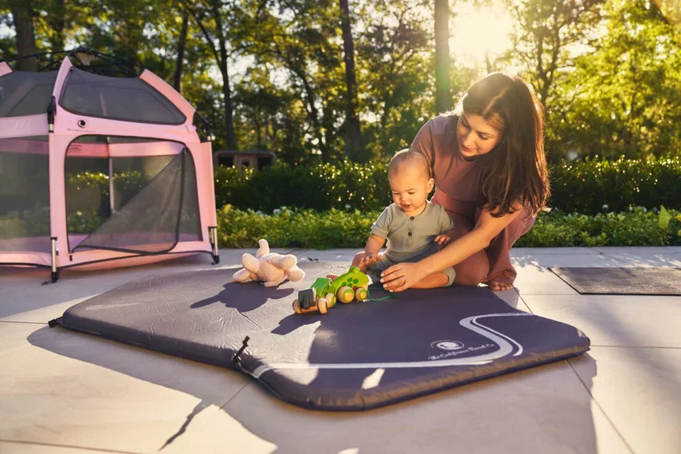 The California Beach Co. Pop 'N Go Playpen Mattress & Mattress Cover- Bambi Baby