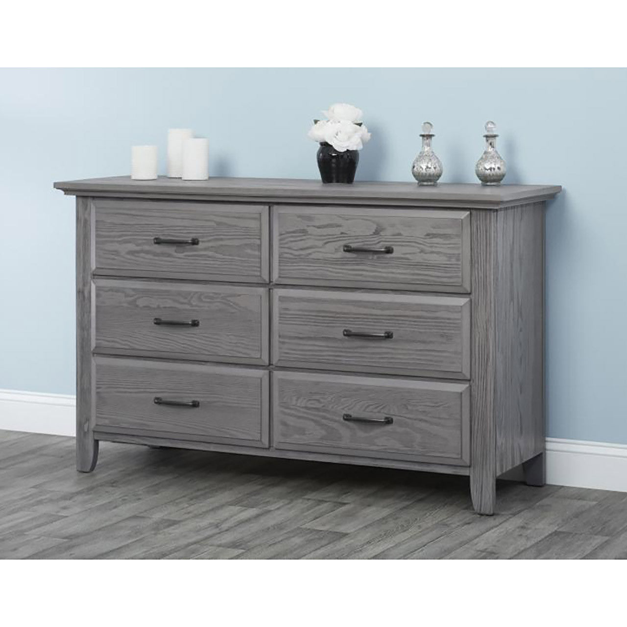 Soho Baby Chandler 6 Drawer Dresser in Graphite Gray Bambi Baby