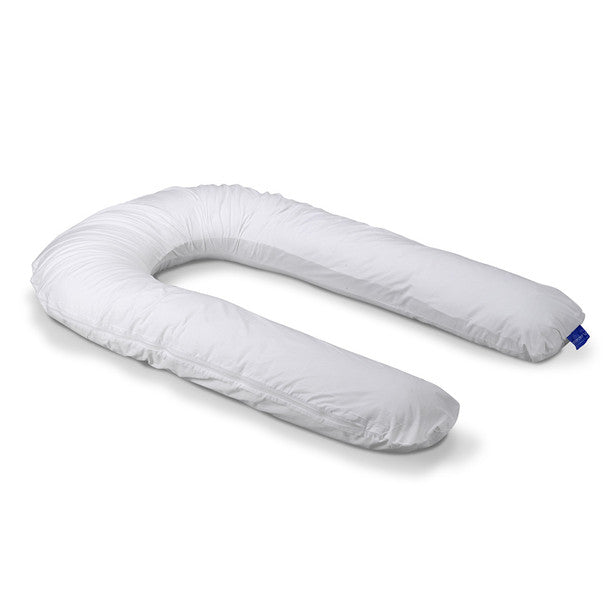 Moonlight Comfort U Total Body Pillow w/ 50/50 white poly/cotton Case- Bambi Baby