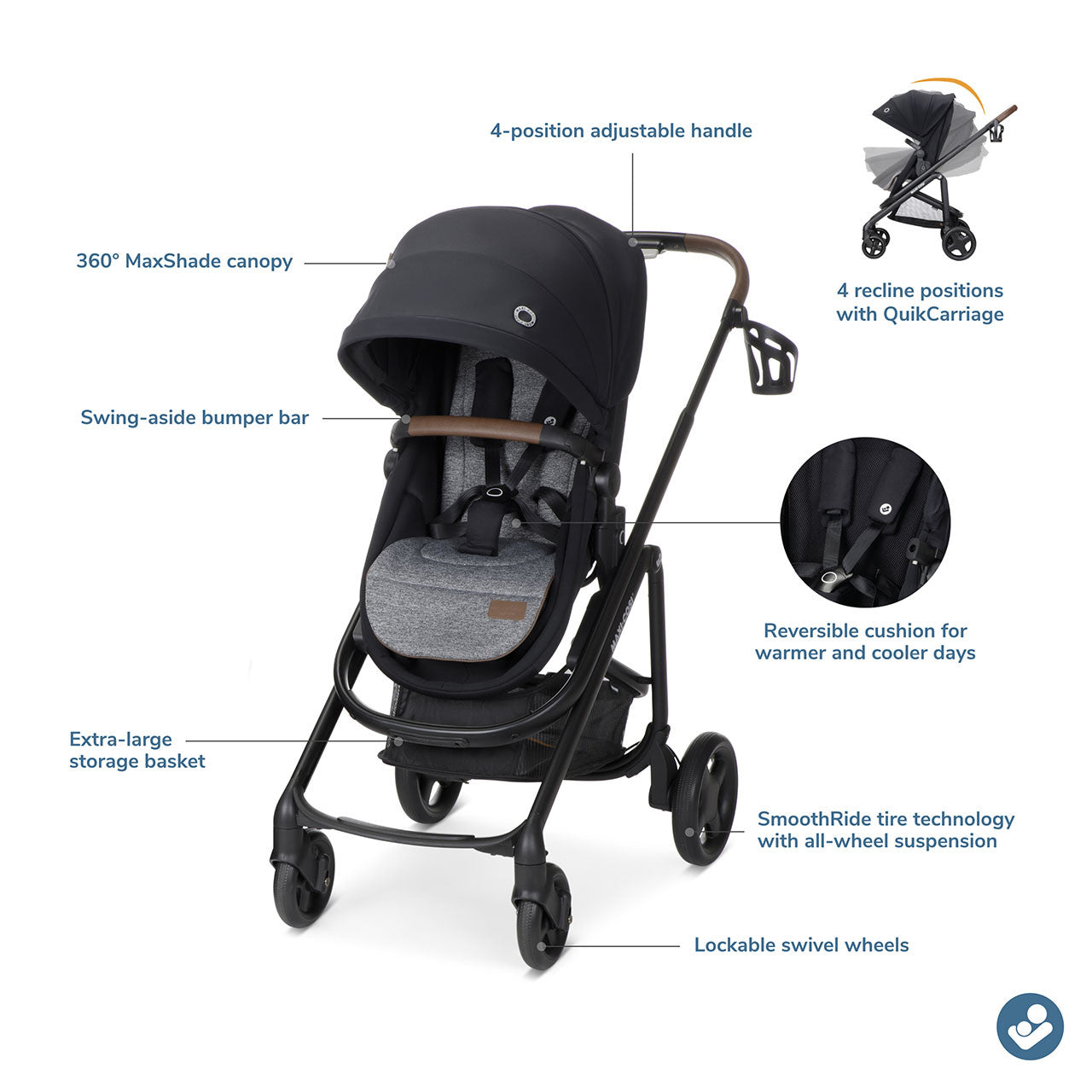Maxi Cosi Tayla Max Stroller- Bambi Baby