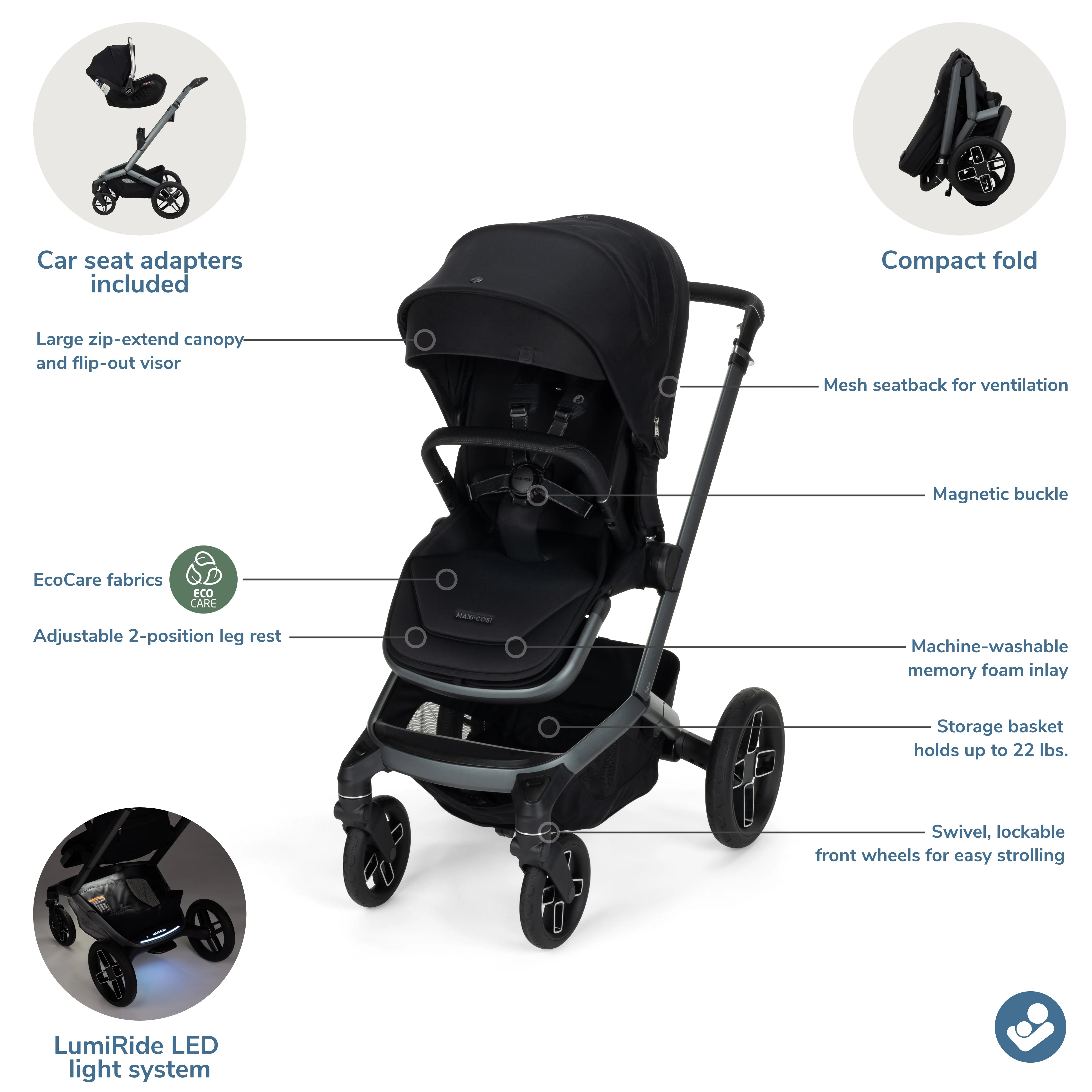 maxi cosi.stroller Maxi Cosi Fame™ Modular Stroller – Bambi Baby