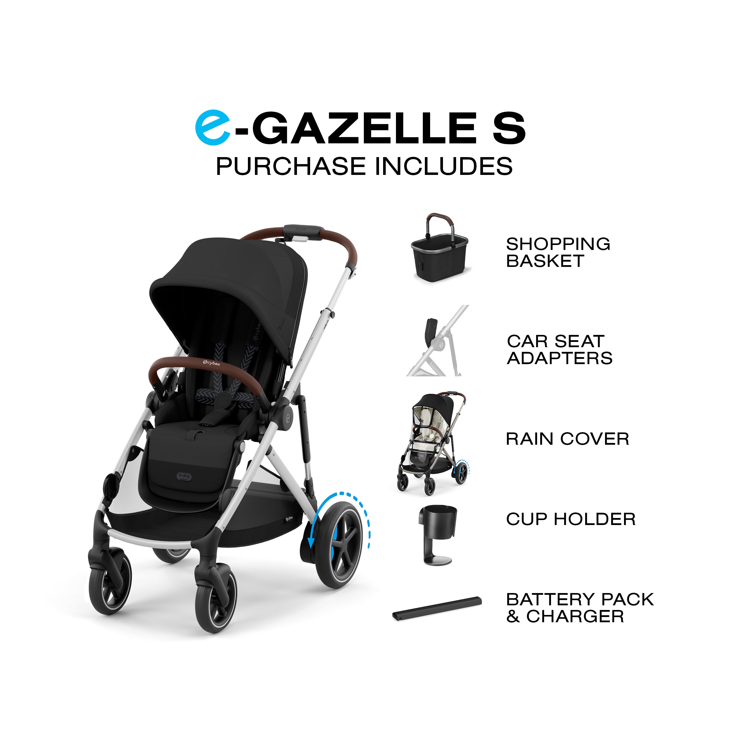 Cochecito de asistencia electrónica Cybex eGazelle S- Bambi Baby