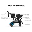 CYBEX e-Gazelle S Electronic Stroller + Cot Travel System - Bambi Baby