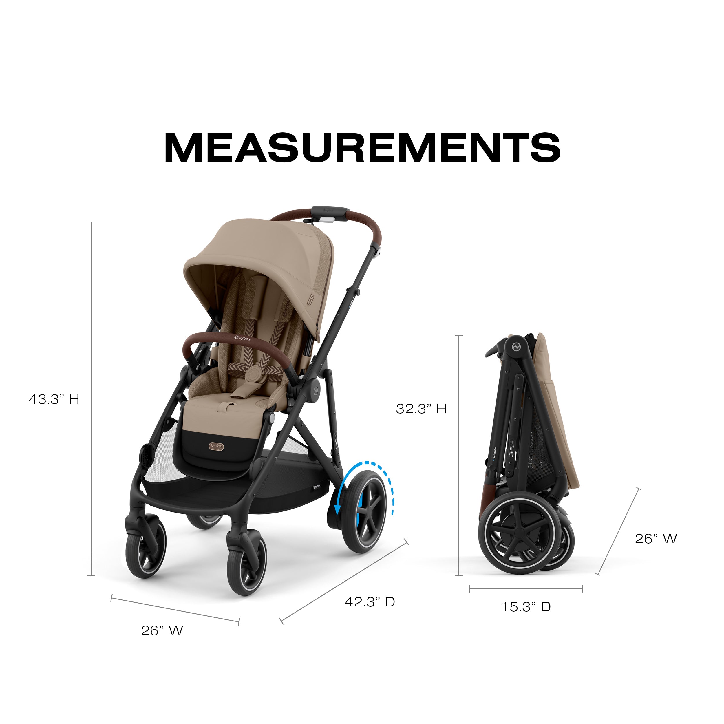 cybex e gazelle stroller Cybex e-Gazelle S Electronic Assist Stroller, Black Frame/Almond Beige