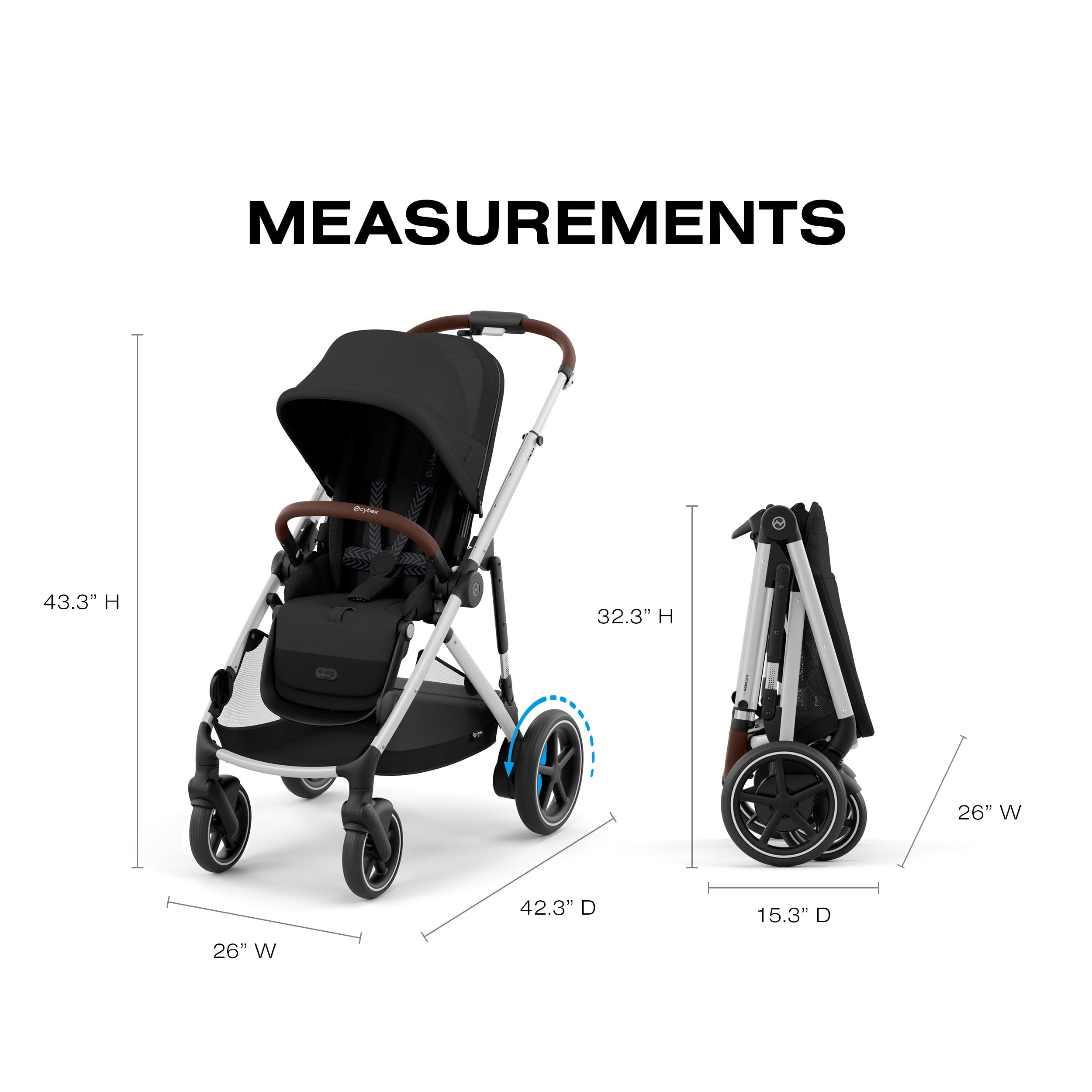 CYBEX eGazelle S Electronic Assist Stroller – Bambi Baby