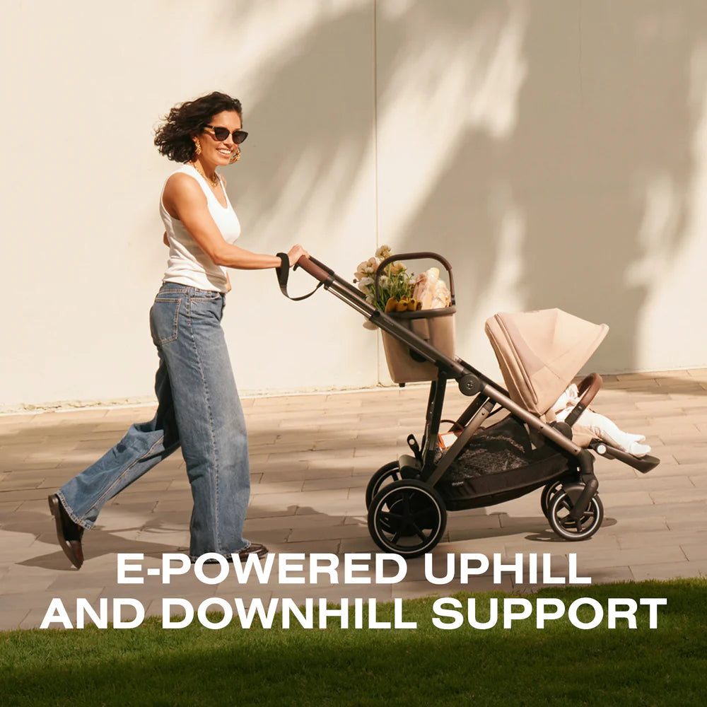 CYBEX e-Gazelle S Electronic Stroller + Cot Travel System- Bambi Baby