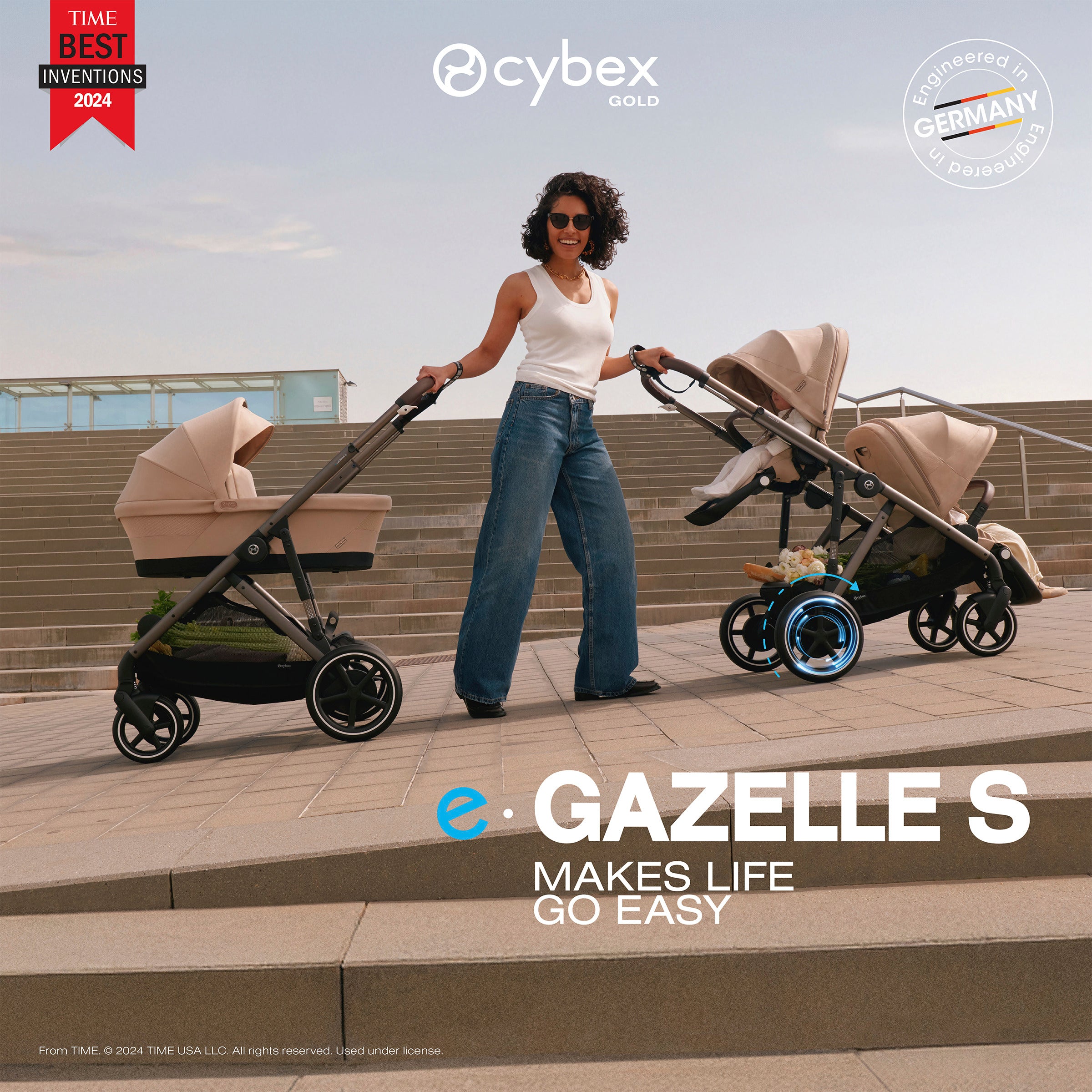 Cochecito de asistencia electrónica Cybex eGazelle S- Bambi Baby