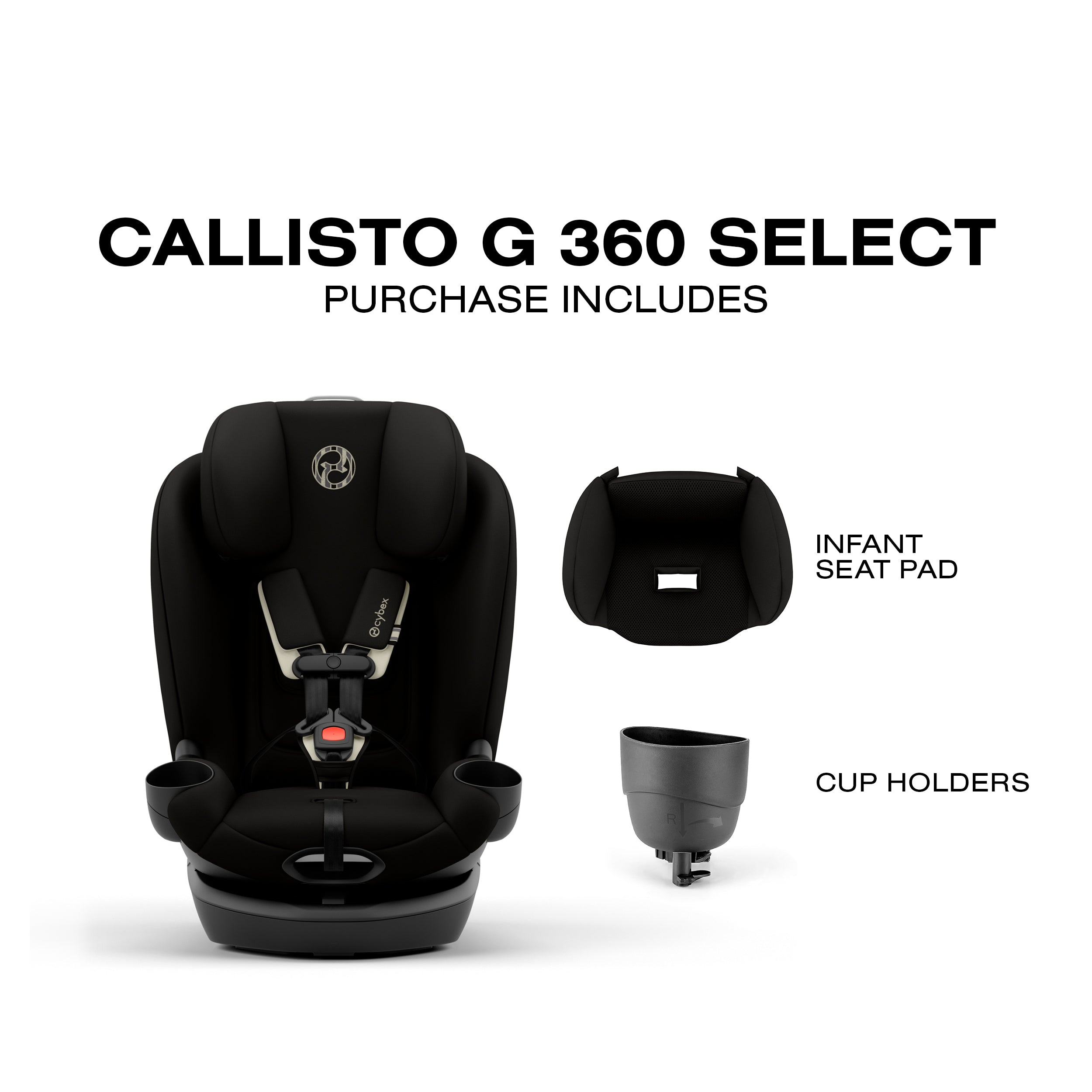 CYBEX Callisto G 360 Select Rotating All-in-One Convertible Car Seat- Bambi Baby