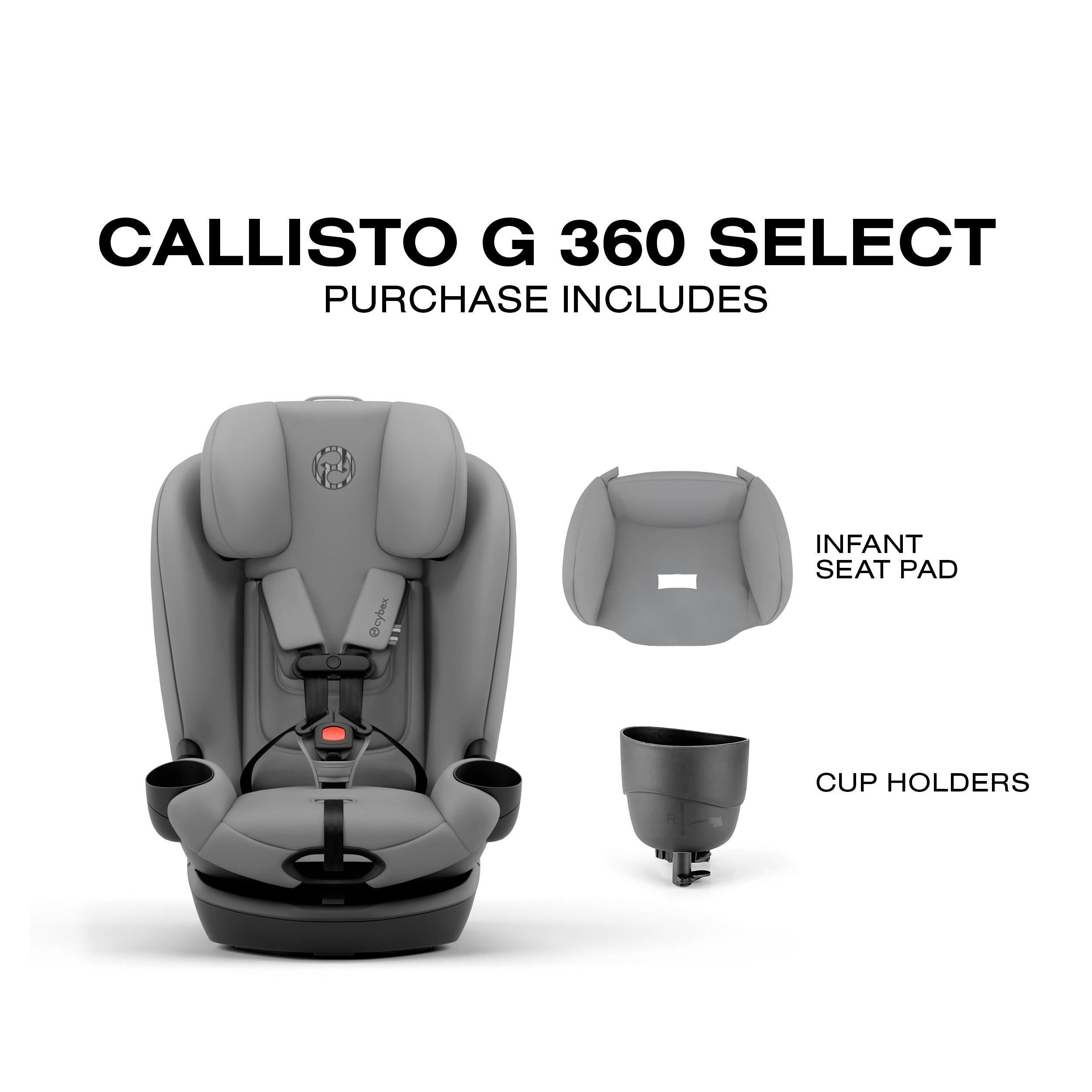 CYBEX Callisto G 360 Select Rotating All-in-One Convertible Car Seat- Bambi Baby