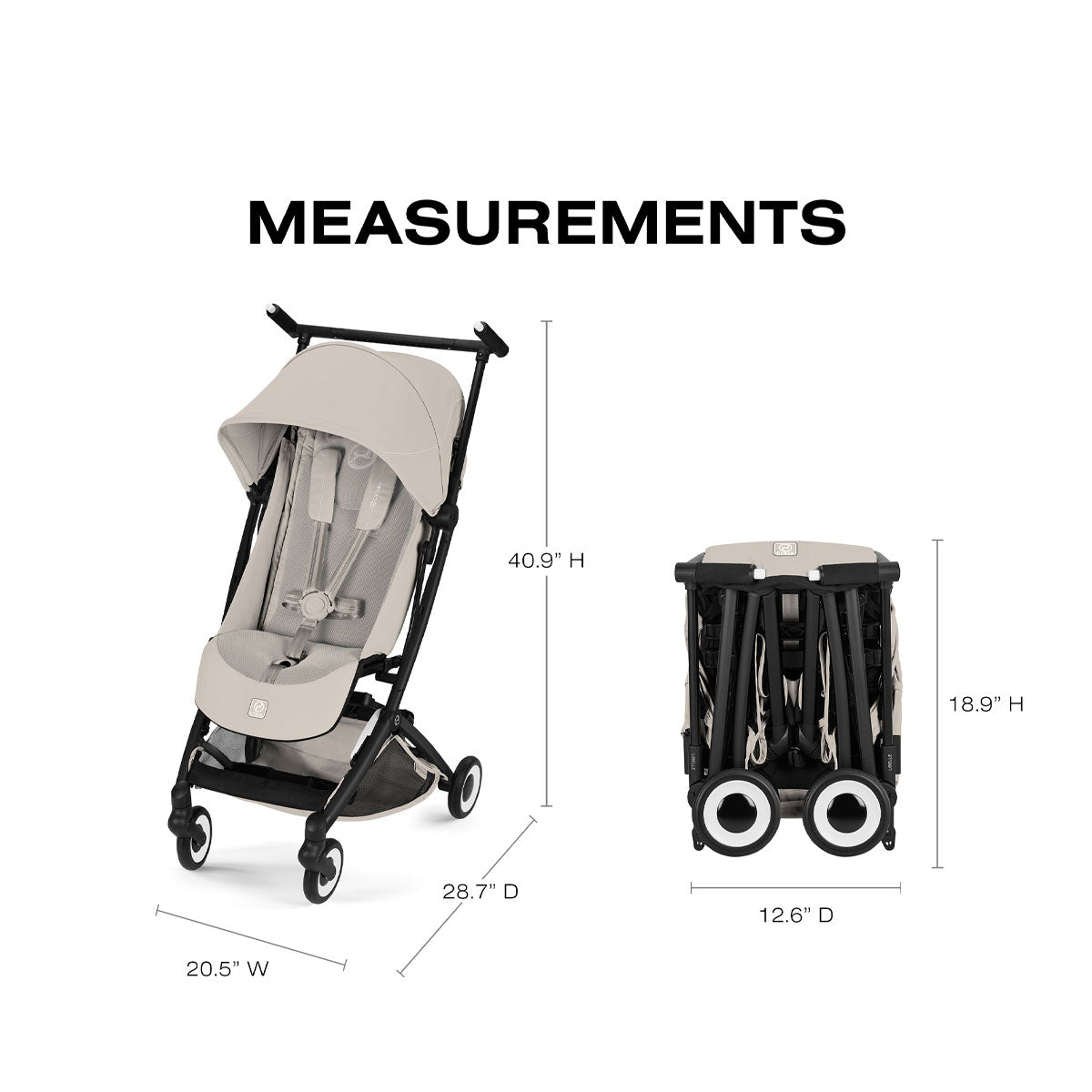 cybex libelle Libelle Ultra Lightweight Travel Stroller Dune Grey