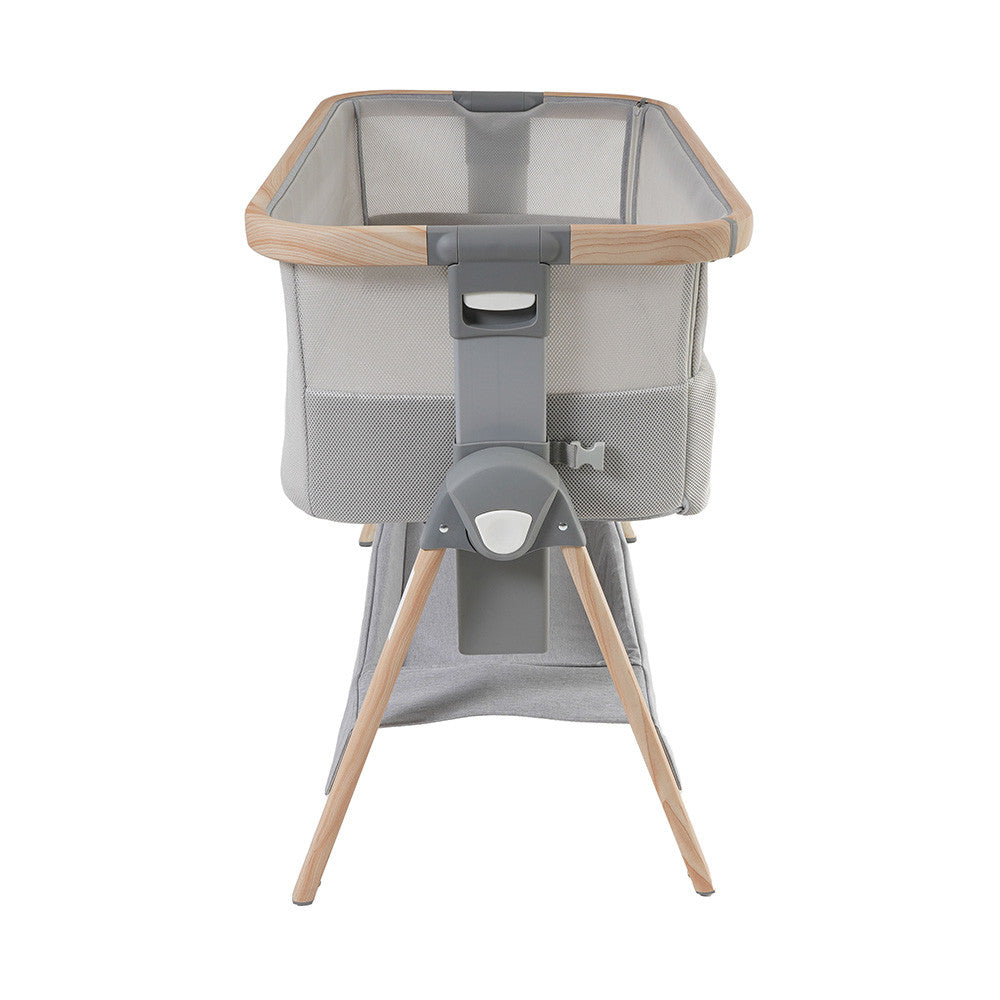 Venice Child California Dreaming Bedside Bassinet in Gray Wood- Bambi Baby