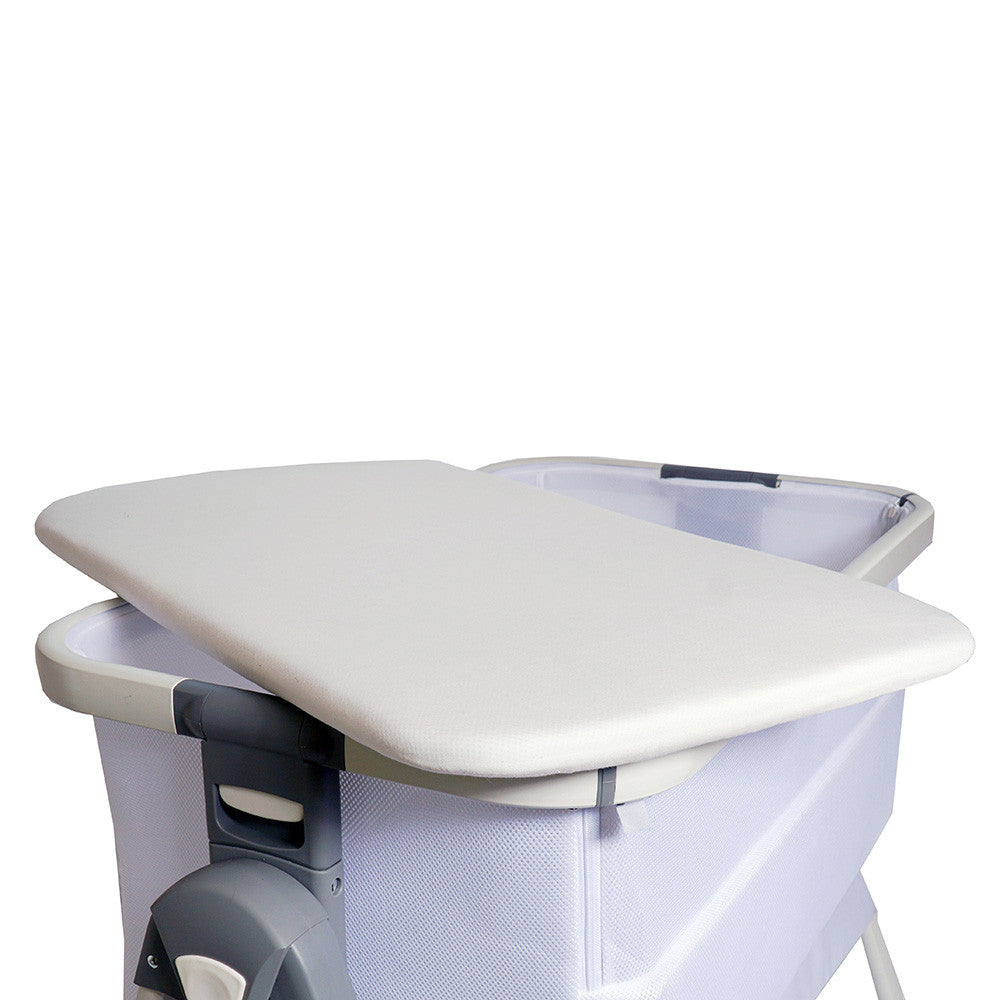 Venice Child California Dreaming Bedside Bassinet in White Wood- Bambi Baby