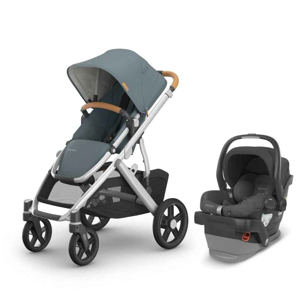 UPPAbaby Vista V3 From Birth Single Travel System (Stroller + Mesa V2 Infant Car Seat)- Bambi Baby